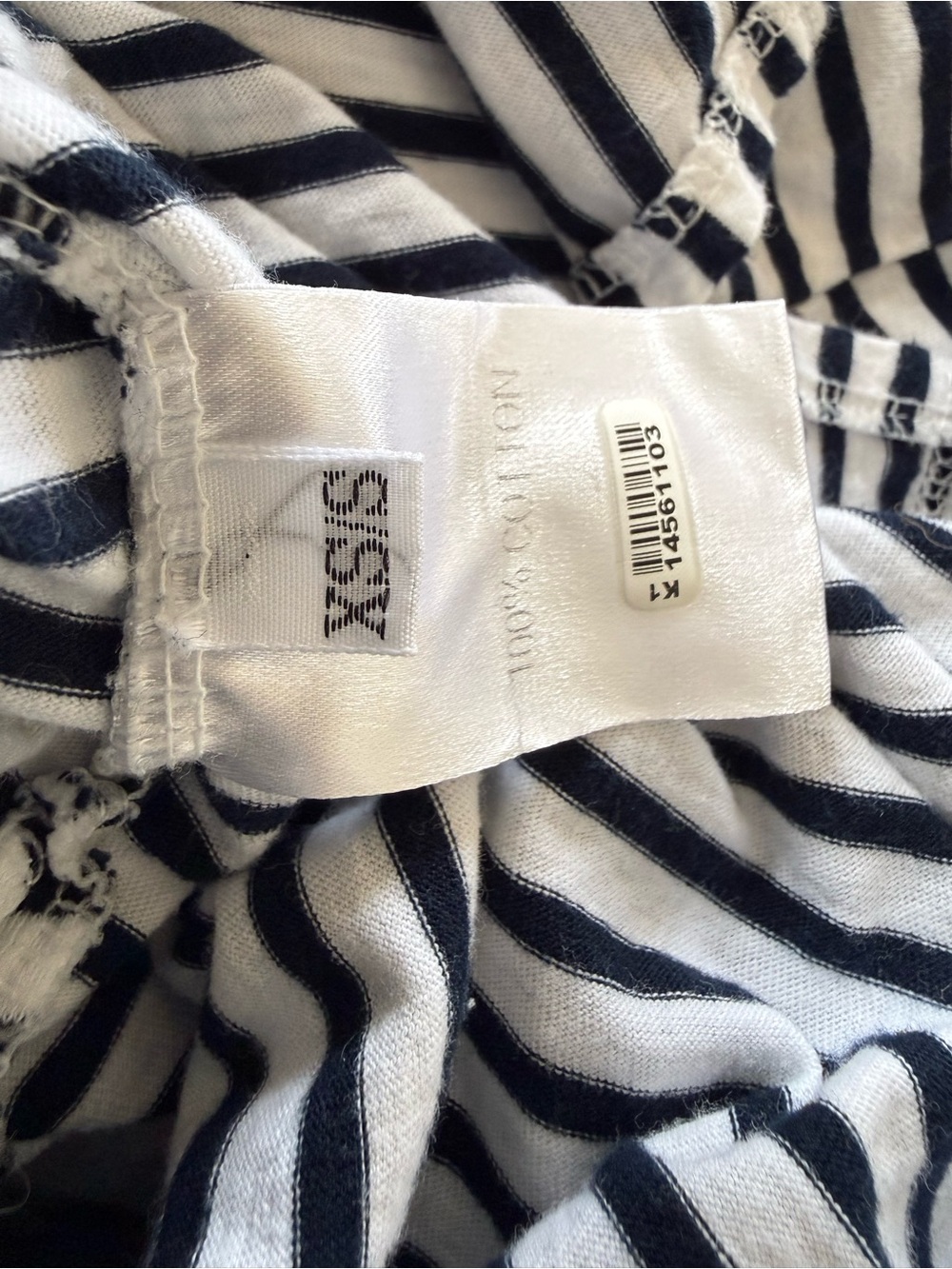 The Frankie Shop Tilla Striped Boatneck Cropped Long-Sleeve Top Tee Xs/S View 6